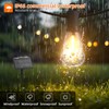 Kawaya Solar-Powered String Lights Outdoor, 100 FT LED USB-Charging Patio