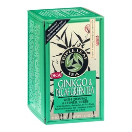 TRIPLE LEAF TEA TEA,GINKGO DECAF GREEN, 20 BAG