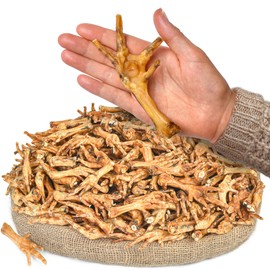 All Natural Chicken Feet Dog Treats (200 pcs) | Dehydrated for Freshness | Supports Joint Health with Glucosamine and Chondroitin | Promotes Dental Hygiene | Perfect for Small and Medium Dogs