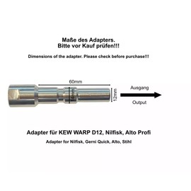M&M Smartek High Pressure Gun M22 AG KW Quick Coupling D12 for/Compatible with Kärcher/Kränzle High Pressure D12 Quick Input - M22 Output