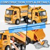 MQDMINI Remote Control Excavator and Dump Truck Toy Set -
