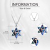 SEIYANG Star of David Necklace Sterling Silver Messianic Jewish Pendant