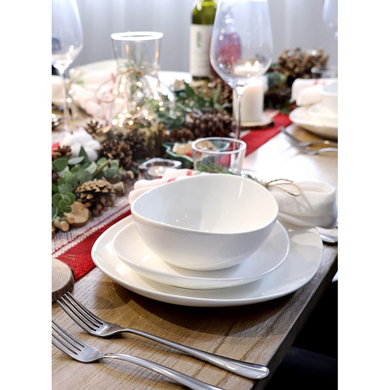 Sweese 102.401 Porcelain Bowls - 18 Ounce for Cereal, Salad,