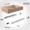 BAIDICE 1 Pair Soft Close Drawer Slides 9 12 15