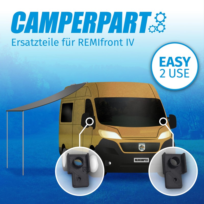 MaJoCompTec® Camperpart Replacement Guide Compatible with Remis Telescopic Guide, Replacement