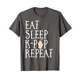 Eat Sleep K-Pop Repeat Kids Cute Korean KPop Merchandise T-Shirt