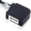 BIGtec Telephone TAE Adapter TAE-F Female to RJ11/RJ14 6P4C Plug