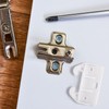 DOITOOL White Plastic Drawer Track Guide, 10Pc Plastic Cabinet Drawer