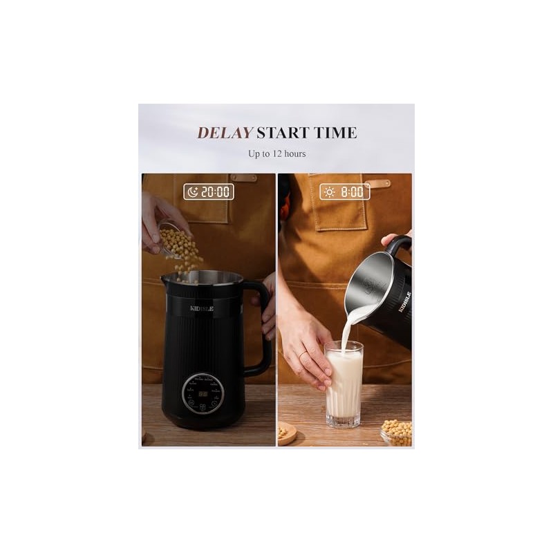 KIDISLE 32oz Nut Milk Maker Machine for Homemade Almond, Oat,