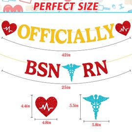 Officially BSN RN Banner Nursing School Graduation Party Decoration Class of 2025 RN Earned It Nurse Call the Shots 2025 Nursing Grad Celebration Decor