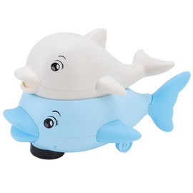 Dolphin Bath Spray Water Toy Induction Automatic Spray Water Toy with Music Light for Baby