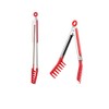 Red Stainless Steel Pasta Tong, Large 13" Stainless Steel Spaghetti