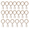 WYAN Pack of 20 Metal Curtain Rings Hanging Rings and