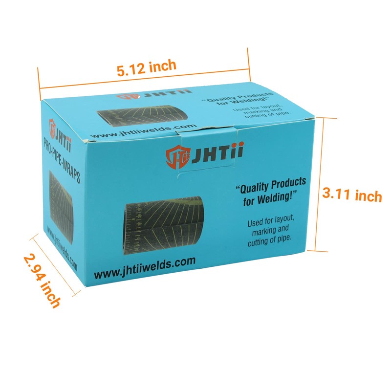 JHTII Pipe Wrap Around, Black Pipe Measuring Tool, Flex Angle