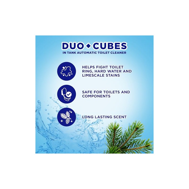 Soft Scrub In-Tank Toilet Cleaner Duo-Cubes, Alpine Fresh, 4Count