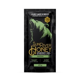 Sun River Honey Flavoured Infusions (Matcha, Energy Gel 29 g (Pack of 24))