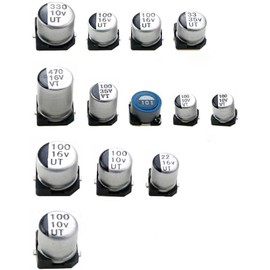 Tekmihat Capacitor Replacement for GBA, GBC, GBA SP, GBP Board Repair (μF, Round, Through-Hole Mount, Plastic+Metal)