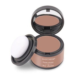 Hairline Powder, Root Touch Up Magical Hair Shadow Powder, Instant Hairline Shadow Cover-Up, Follicle Concealer with Puff Touch, Root Cover Up for Thin/Bald Hair,Hair Powder for Women/Men - Brown 17#