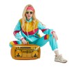 Antbutler 80s Tracksuit for Men Women Retro Windbreaker Set 80s
