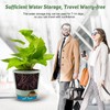 YNNICO Indoor Self Watering Planters with Drainage Holes and Saucers,