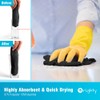 Orighty Black Microfiber Cleaning Cloth, 100 Pack Highly Absorbent Cleaning