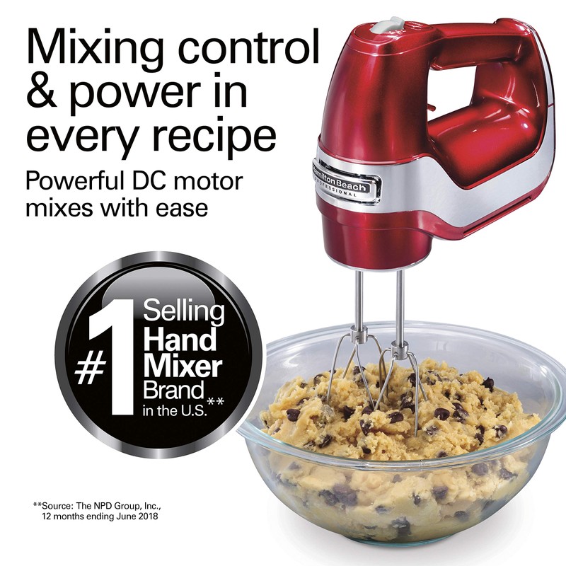 Hamilton Beach Professional 5-Speed Electric Hand Mixer with Snap-On Storage