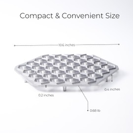 Pelmeni Maker – 37-Hole Aluminum Pelmeni Mold, Russian Ravioli Maker, Dumplings Mold for Homemade Siberian Meat Dumplings, Pierogi, and Pastry Dough Press
