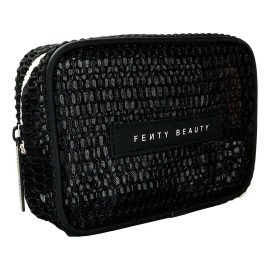 Cosmetiquera Fenty Beauty Let's Mesh Travel Bag Malla Negra Calada