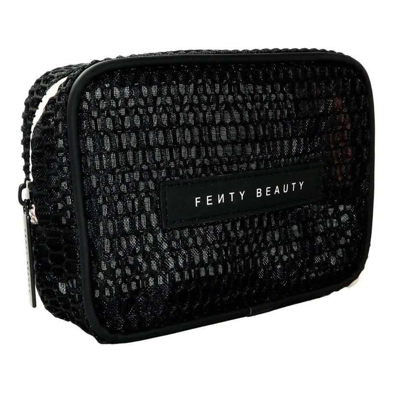 Cosmetiquera Fenty Beauty Let's Mesh Travel Bag Malla Negra Calada