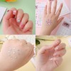Glittering 4 Piece Set of Face Seals, Rhinestone Seals, Faces,