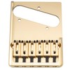 Musiclily Ultra 2-1/8 inch Brass Heavy Duty Asymmetric Telecaster Bridge