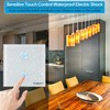 HEUXGIR Smart Light Switch, 2.4GHz WiFi Touch Light Switch, with