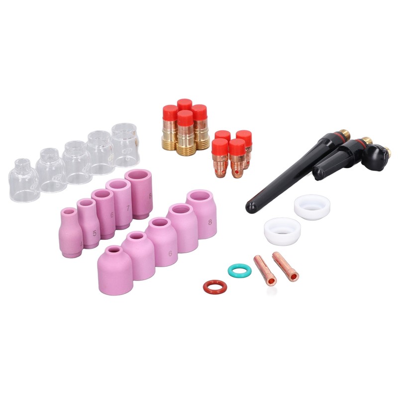 TIG Welding Torch Accessories Glass Cups Gas Lens Chuck Alumina