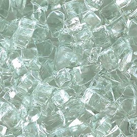 HPC Fire 1/4 Inch Decorative Fire Glass (FPGLCLEAR), 10 Pounds, Clear