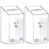 Juexica 2 Pcs Acrylic Donation Box 10.2" x 5.6" x