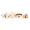 Walfront 10 Sets Sturdy Brass Buttons Stud Screw Nail Screwback