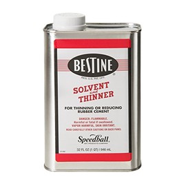 Bestine Solvent and Thinner for Rubber Cement – Cleans Ink, Adhesive and Parts, 32 Ounce Can