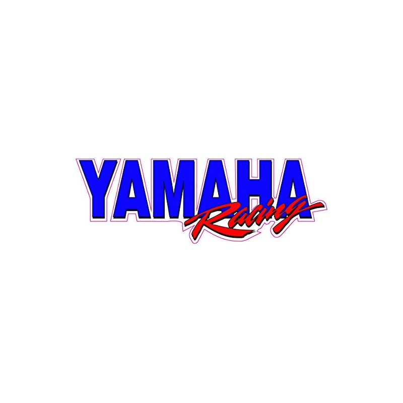 Yamaha Racing Decal 12" x 4"