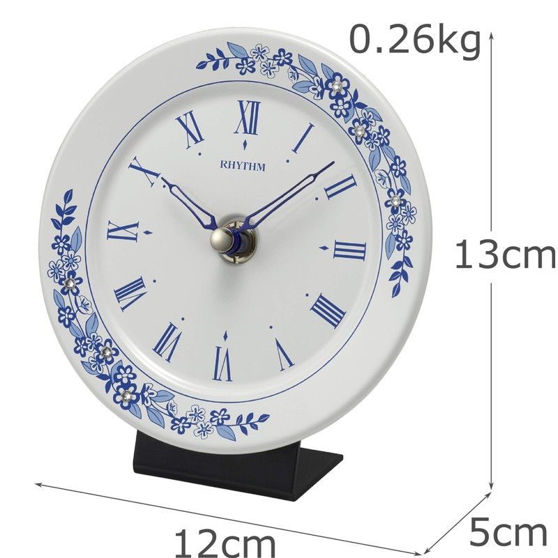 Rhythm 4SG802SR04 Table Clock, Wall Clock, For Wall Mounting, Made