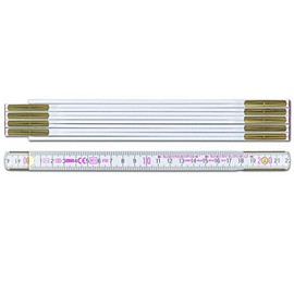 BMI 980904200 Wooden-Folding Rule, White, 2 m