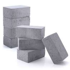 HaSteeL Grill Cleaning Brick, Griddle Pumice Stone for Removing Stains Kit of 8, Commercial Grade Grill Block Cleaner Accessories for Flat Top, Racks, Cast Iron, Sink, Effective & Reusable Clean Tool