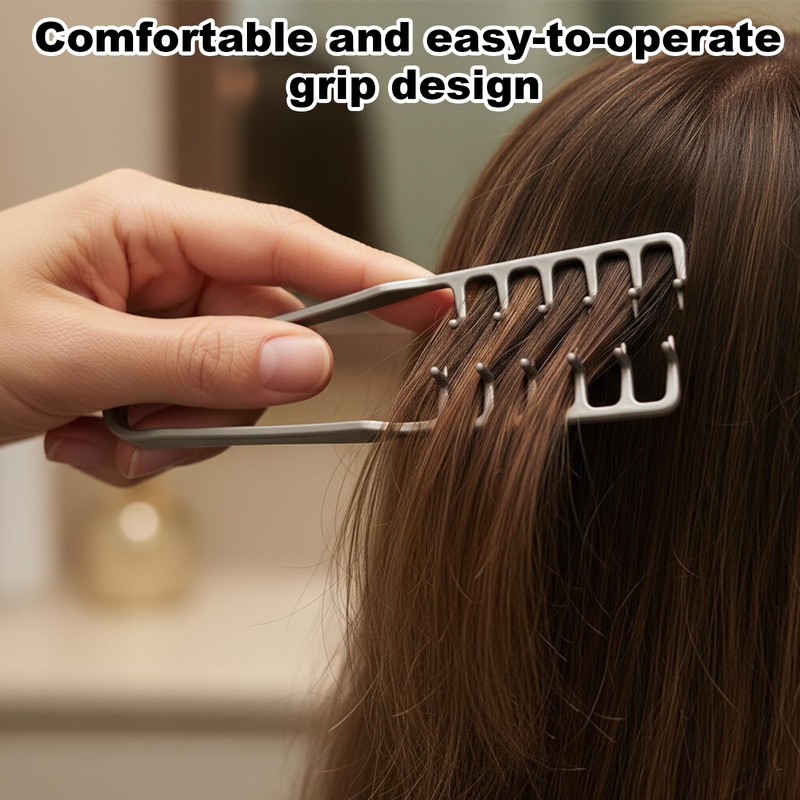 1 Pcs Professional Texture Comb and 1 Pcs Folding Comb,