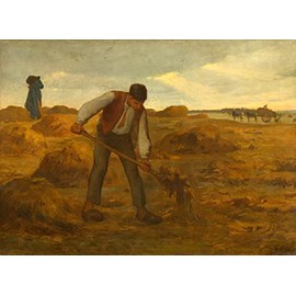 Peasant Spreading Manure Farm Field Rural Work 1855 Painting By Jean François Millet Repro on Matte Paper 12" X 16" Image Size