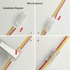 Masterwon Wire Connectors Quick Connect Terminal Block - 3-Pin Electrical