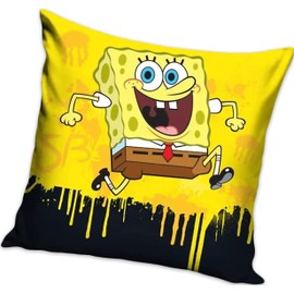 SpongeBob SquarePants Yellow Polyester Cushion Cover 40x40cm