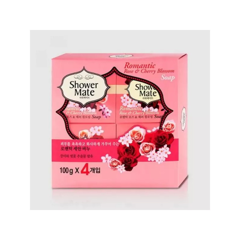 Uptown Glo 샤워메이트비누 100gX4 러블리 로즈 UGL10458227 업타운글로 Shower Mate