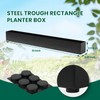 GZGNEEVL Trough Rectangle Planter Window Sill Planter Box Long Window