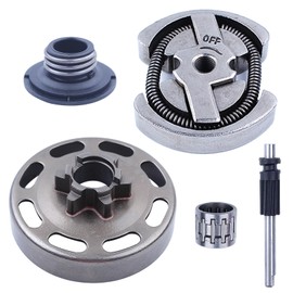 Mtanlo 3/8" 6 Teeth Clutch Drum Kit For Husqvarna 435 135 137 140 E-Seris Chainsaw Replacement Part 578257101 5778745-01 With Needle Bearing Worm Gear