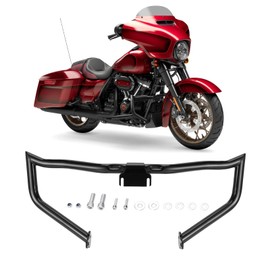 Aferrizu Motorcycle Crash Bar Engine Guard Highway Bar Compatible with Harley Touring Road King Street Glide Electra Glide 2014-2023