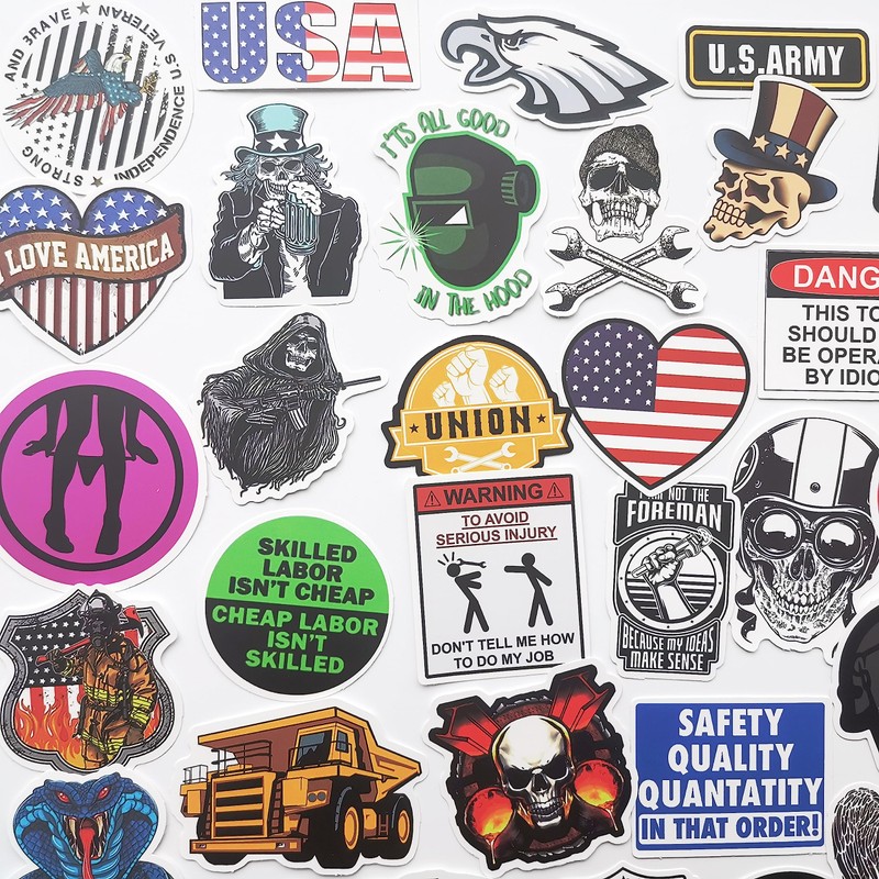 Hilarious Welder Hard Hat Stickers Hazard Warning Welding Helmet Decals